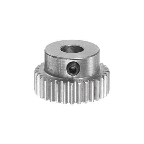 HARFINGTON Pinion Gear 5mm Bore 32T Mod 0.5 Stainless Steel Spur Diff Differential Motor Gear RC Car Replacement Parts - style: 32T