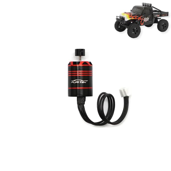 FURITEK Cedar 1825 3456KV INRUNNER BRUSHLESS Motor with 15T Steel Pinion for 1/18 RC Crawler Fury Wagon FX118 - RC Cars, RC Crawler, RC Rock Crawler Brushless Motor (HELIDIRECT)