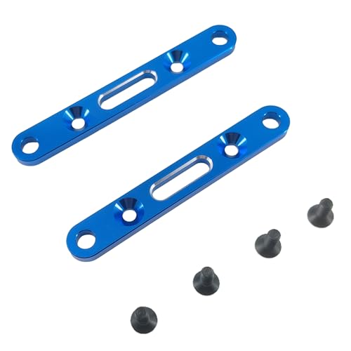 Suspension Arm Mount Set for ARRMA Mojave 4X4 4S BLX RC Truck (Blue) | Aluminum Alloy,Front,Rear,1/8 Scale,ARA320589 Compatible,ARA320590 Compatible,CNC Machined,High Strength,Precision Fit - color: Blue