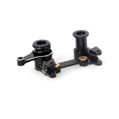 LCX Racing 1/10th RC Crawler Car CNC Aluminum Steering Bellcranks Drag Link Set Steering Kit for Traxxas Drag Slash, Upgrades Parts Accessories