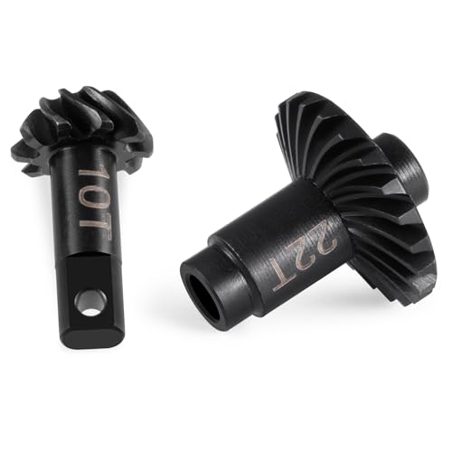 2 Sets 10-22T&12-24T Diff Gears for Tra-xxas TRX4M Bronco Defender | K10 F150 1/18 RC Crawlers Upgrades Parts Overdrive Helical Differential Gear Set - style: 12-24T&10-22T