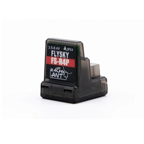 4CH 2.4GHz IPX4 Waterproof Receiver 3.5-8.4V Built-in Single Antenna for RC Fixed Wing Car Boat Robot Helicopter Model ANT Protocol Transmitter