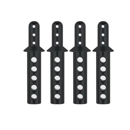 Compatible with HSP 188037 for Redcat for Volcano 94111 1/10 RC Car Truck Upgrade Accessories Parts 4pcs Aluminum Body Post 08007 RC Car Upgrade Parts(Black) - color: Black