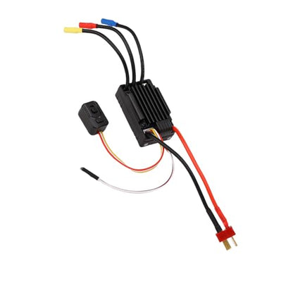 FTVOGUE 35A Brushless ESC Electronic Speed Controller for RC Cars with 4 Level Brake 8 Level Drag Brake for 1/10 Scale Short Course Trucks Buggies