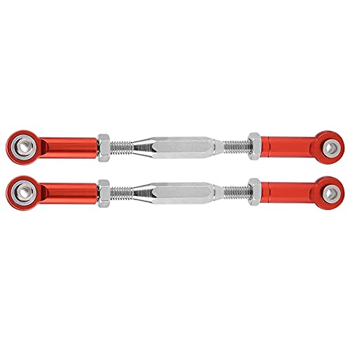 RC Steering Rod Arm, Aluminum Alloy Steering Linkage for Slash 1/10 Scale RC Truck with CNC Machining and Anodized Surface (2) - color: 2