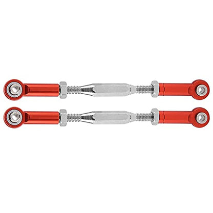 RC Steering Rod Arm, Aluminum Alloy Steering Linkage for Slash 1/10 Scale RC Truck with CNC Machining and Anodized Surface (2) - color: 2