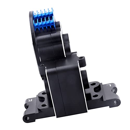 Aluminum Transmission Case Gearbox with Motor Plate and Arm Mounts for 1/10 Traxxas Slash 2WD Rustler Stampede Bandit Replace of 3691