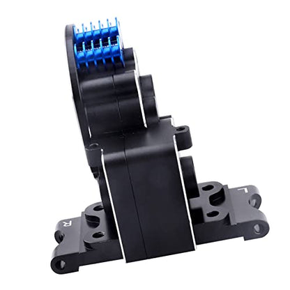 Aluminum Transmission Case Gearbox with Motor Plate and Arm Mounts for 1/10 Traxxas Slash 2WD Rustler Stampede Bandit Replace of 3691