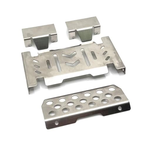 Compatible with YIKONG YK4106 YK4107 1/10 RC Car Upgrade Parts Metal Steel for Chassis Guard Protection Protector Skid Plate RC Accessories