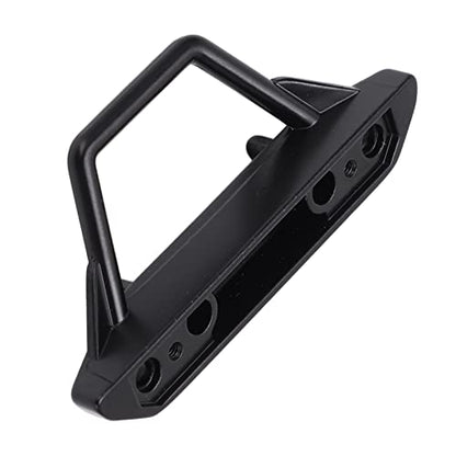 RC Front Bumper Set, RC Metal Bumper High Hardness Remote Control Car Front Bumper with 2 LED Headlights for SCX24 1/24 RC Car Crawler Scx24 Bumper