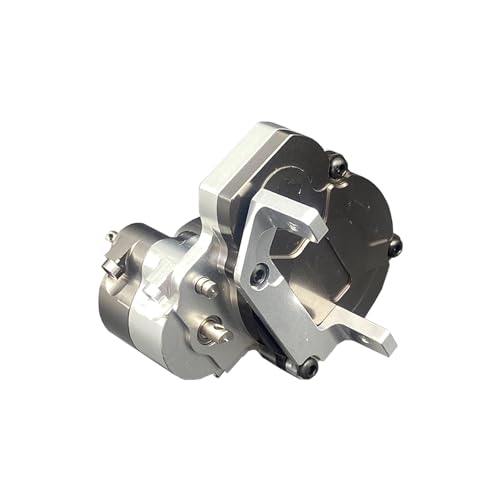 RC Metal Transmission Center Gearbox Case with Gear for FMS FCX18 LC80 1/18 RC Crawler Car Upgrades Parts Complete Gearbox Transmission Case for FMS FCX18 Accessories (Sliver) - color: Sliver