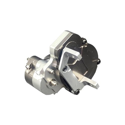 RC Metal Transmission Center Gearbox Case with Gear for FMS FCX18 LC80 1/18 RC Crawler Car Upgrades Parts Complete Gearbox Transmission Case for FMS FCX18 Accessories (Sliver) - color: Sliver