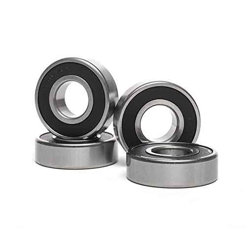 10 PCS 6204-2RS Double Rubber Sealed Deep Groove Ball Bearings 20x47x14mm, Deep Groove Ball Bearing ABCE-3 Pre-Lubricated, Chromium Bearing Steel (6204-2RS, 10) - size: 6204-2RS