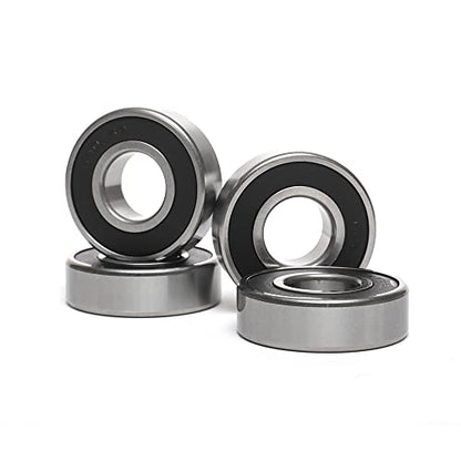 10 PCS 6204-2RS Double Rubber Sealed Deep Groove Ball Bearings 20x47x14mm, Deep Groove Ball Bearing ABCE-3 Pre-Lubricated, Chromium Bearing Steel (6204-2RS, 10) - size: 6204-2RS