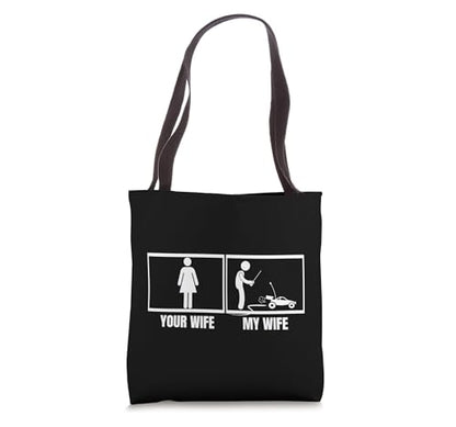 Remote Control Racing Your Wife My Wife Husband RC Cars Tote Bag