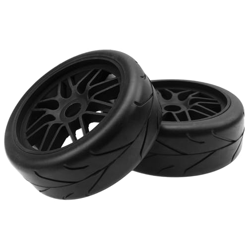 17mm Hex 1/8 RC Buggy Tires & Wheels with Foam Inserts Compatible with Arrma Typhon 6S 3S Talion 6S BLX Team Losi 8IGHT HPI 1/8 Off Road RC Buggy, Tire OD 105mm