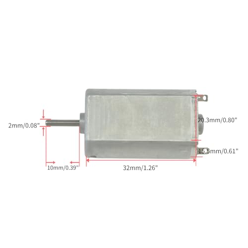 Mini 180 Motor DC 1.2V DC 7700RPM Metal Brush Motor for Electric Shaver Toy Car Boat Model - size: 180 DC Motor 1.2V 7700RPM Shaft Length 10mm