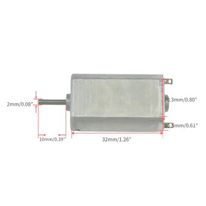 Mini 180 Motor DC 1.2V DC 7700RPM Metal Brush Motor for Electric Shaver Toy Car Boat Model - size: 180 DC Motor 1.2V 7700RPM Shaft Length 10mm