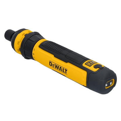 DEWALT Cordless Screwdriver, 4V USB Rechargeable Electric Screwdriver with 12 pcs Screwdriver Bit Set, LED Light, FLEXDRIVE Control, Compact, Ergonomic (DWHT66719)