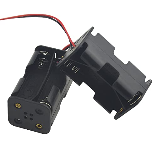 4 Pack Battery Holder 4 Cell AA Battery Container Holder Case with JST Plug Connector for RC Car Truck Airplane