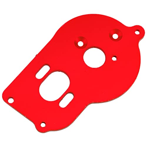 Metal Motor Mount Plate Fixed Bracket Compatible with Losi 1/18 Mini-T 2.0 2WD Stadium RC Truck Hop-Up Parts (Red) - color: Red