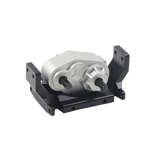 RC Crawler Transfer Case Gearbox 1/10 Scale Metal with 72mm Mount Plate Compatible with 1/10 RC Crawler