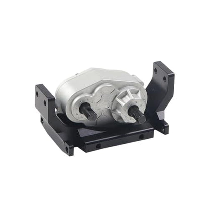 RC Crawler Transfer Case Gearbox 1/10 Scale Metal with 72mm Mount Plate Compatible with 1/10 RC Crawler