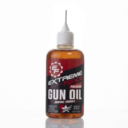 Extreme Force Original Formula Premium Gun Oil, 100% Synthetic Firearms & Weapons Lubricant, Superior High Friction Wear Protectant, US Special Forces Veteran/Master Gunsmith Formulated, Made in USA - size: 50 ml