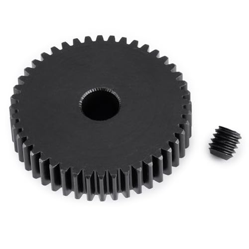 Steel 48P Motor Gear 5mm Bore 44T for 1/10 1/8 1/6 1/5 RC Buggy | Monster Truck Drift Car Off-Road Crawler Part Pinion Gears - size: 44T