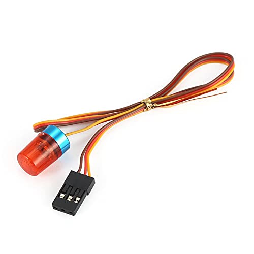RC Multi-Function Ultra Bright LED Flash Lights Alarm Lamp with Strobing-Blasting/Flashing/Rotating Mode for RC Model Police Engineering Truck Car (Red) - color: 13x18mm, Yellow