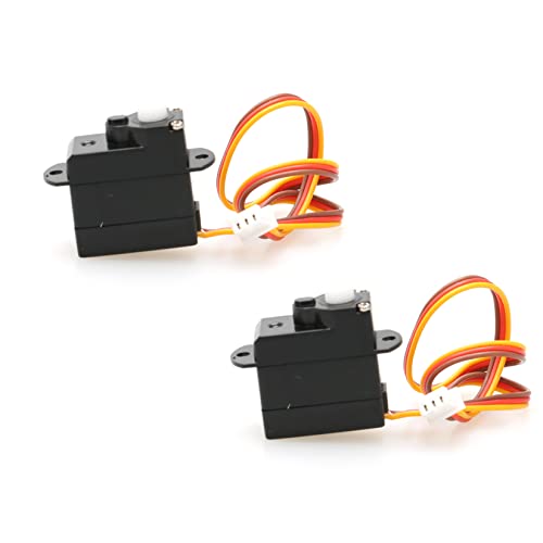 2PCS 2g 3.7/4.2/5V Micro Digital Servo Motor High Torque Steering Gear with JST/Dupont Interface RC Airplane Kit for Model Robot Helicopter Boat Car Fixed Wing Drone(JST Plug DC 5V) - color: 2pcs Jst Plug Dc 5v