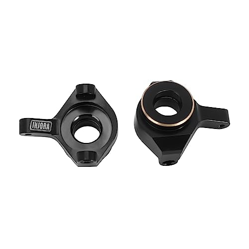 INJORA Brass Steering Knuckles Black RC Counterweights for 1/24 Axial SCX24