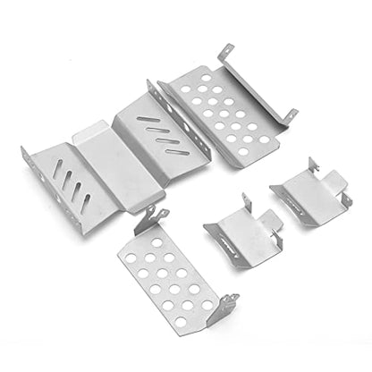 RiToEasysports RC Chassis Armors, Stainless Steel Chassis Armor Plate Skid for GEN8 1/10 RC car Model Car Accessories