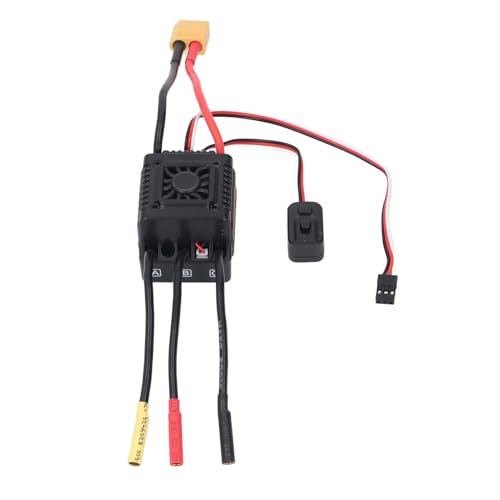 Aramox 1 10 RC Car Brushless ESC Aluminum Alloy Electronic Speed Controller 45A 3A BEC Cooling Fan for On Road Off Road Buggy Short Course Truck Racing