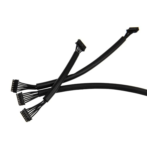 3-Pack Sensor Harness Cable Adapter for RC, 80/120/200mm | Compatible with Hobbywing ESC and Xerun series, for sensored brushless motor and ESC