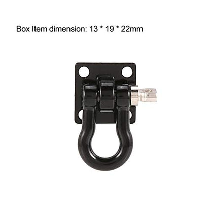 2 Pieces Trailer Towing Buckle RC Car Tow Hooks Accessory D Shackles Suitable for 1/10 RC Crawler Car Front Rear