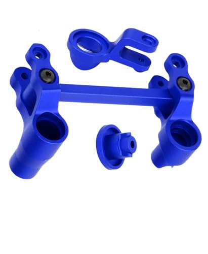 RC Upgrades Part Steering Bellcranks for 1/10 WideMaxx Maxx,Aluminum Servo Saver Draglink Hops Up Set for RC Model #89086-4,#89076-4,Replace #8946,Navy Blue - color: Navy Blue