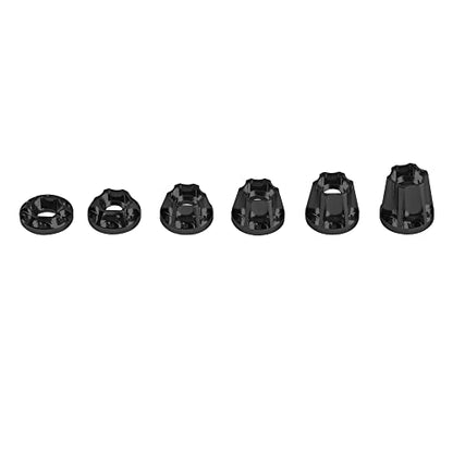 Metal RC 12mm Wheel Hex Hub Extension Combiner Compatible with 1.9/2.2inch Wheel Rim Axial SCX10 Traxxas TRX4 D90 1/10 RC Crawler (18mm, Black) - color: Black, size: 18mm