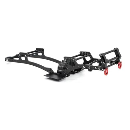 Rc Frame Chassis Parts For Axial For SCX10 1/10 Carbon Fiber Chassis Kit Frame Rail Skid Plate Gearbox Bumper Set RC Crawler Car DIY Upgrades Replacement