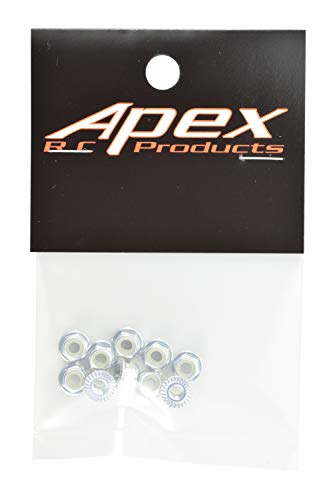 4mm Serrated Aluminum Nylon Wheel Nuts Set - 6 Colors to Choose from