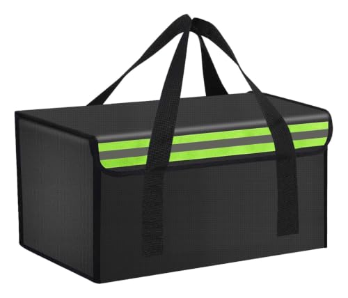 40*25*25cm Lipo Safe Bag Fireproof Bag for Lipo Battery Pack Storage Charging Transport,Home Office Travel Fireproof Safe Storage for Cash Valuables Jewelry Passport Power bank Lipo Battery - size: 400*250*250mm