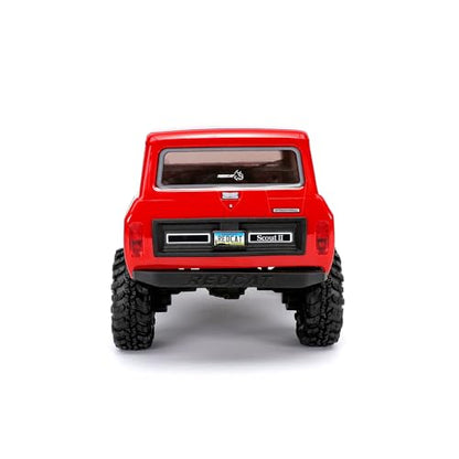 Redcat Racing Ascent-18 Scout II Brushless, 1/18 Scale RC Crawler, 4WD Remote Control Car, Aluminum Chassis, Red/Gold Dust