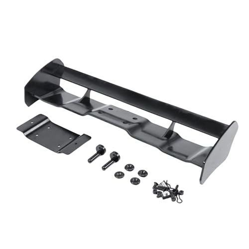 Plastic Rear Wing Tail Kit for 1/5 Hpi Km ROVAN Baja 5b Buggy Rc Car Toys Parts (Black) - color: Black