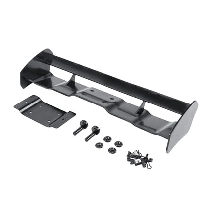 Plastic Rear Wing Tail Kit for 1/5 Hpi Km ROVAN Baja 5b Buggy Rc Car Toys Parts (Black) - color: Black