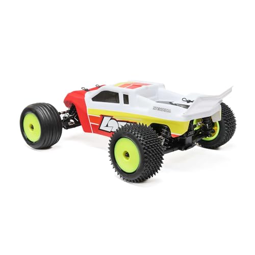 Losi 1/18 Mini-T 2.0 2S 2 Wheel Drive RTR Brushless Stadium Truck Battery & Charger Included Red LOS-1056T1 - color: Red