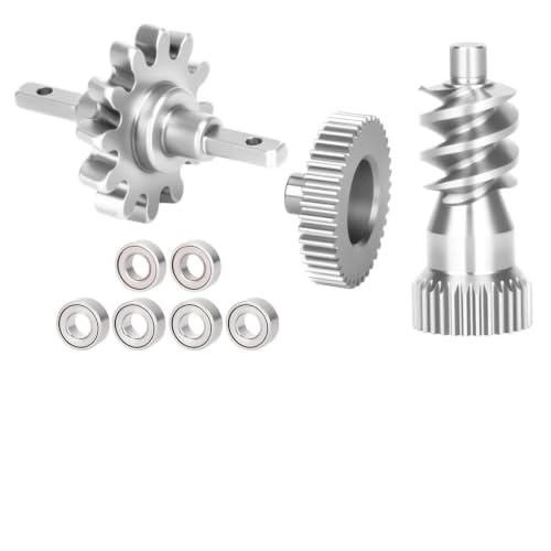 Stainless Steel Gearbox Gear Set for 1/30 Axial SCX30 RC Crawler Car Transmission Upgrade Parts