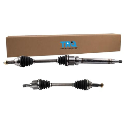 TRQ Front Driver and Passenger Side CV Axle Assembly Set 2 Piece Compatible with 2000-2003 Ford Focus 2.0L SOHC 5 Speed Manual 2004 Focus LX 2.0L 5 Speed Manual - style: CSA32743
