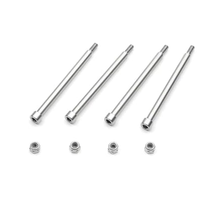 RC Car Upgrade Parts for Traxxas 1/5 rc Car Upgrades Parts Accessories 4Pcs Steel 4X56mm Threaded Hinge Pins A-arm M3 Nut 70510