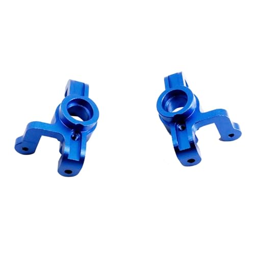 RC Steering Knuckle Block for Losi Lasernut U4 1/10 Aluminum Alloy Front Steering Spindle Knuckle Steering Cup RC Car for Buggy Upgrade Accessories(Blue) - size: Blue