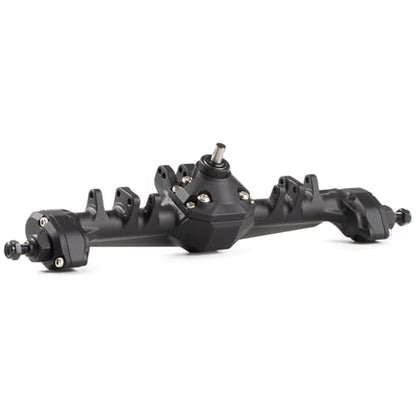 CNC Aluminum F10 Portal Axle Set with BTA Servo Mount, Front Rear Black | with 30T 8T AR44 Style Gears, Pin to Pin Width 188mm, Work with Vanquish VS4-10 Phoenix and 1/10 Scale Crawler LCG Chassis - color: Black